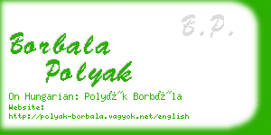 borbala polyak business card